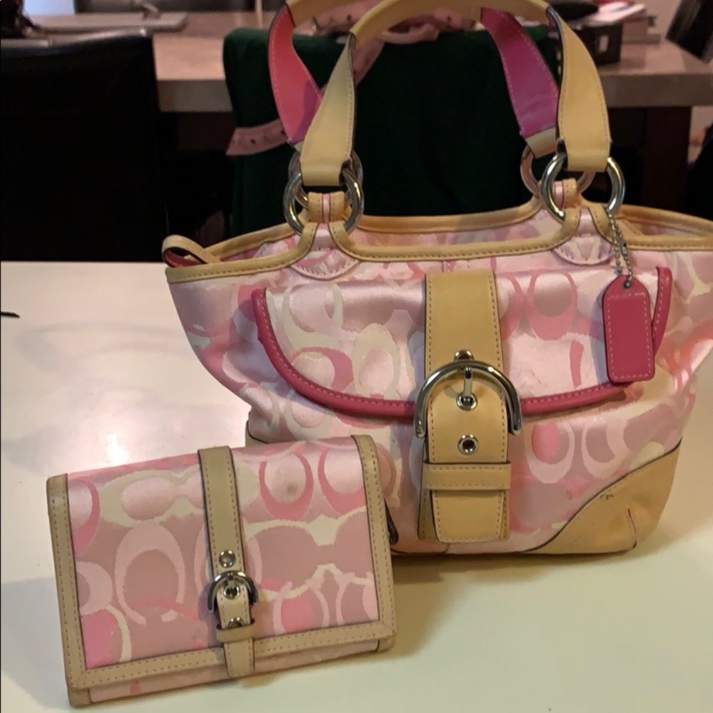 Coach bag and wallet